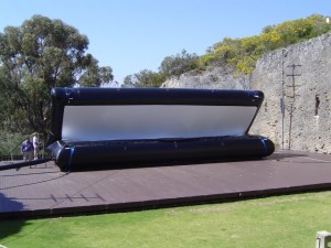 Perth Quarry Amphitheatre (inflating screen)